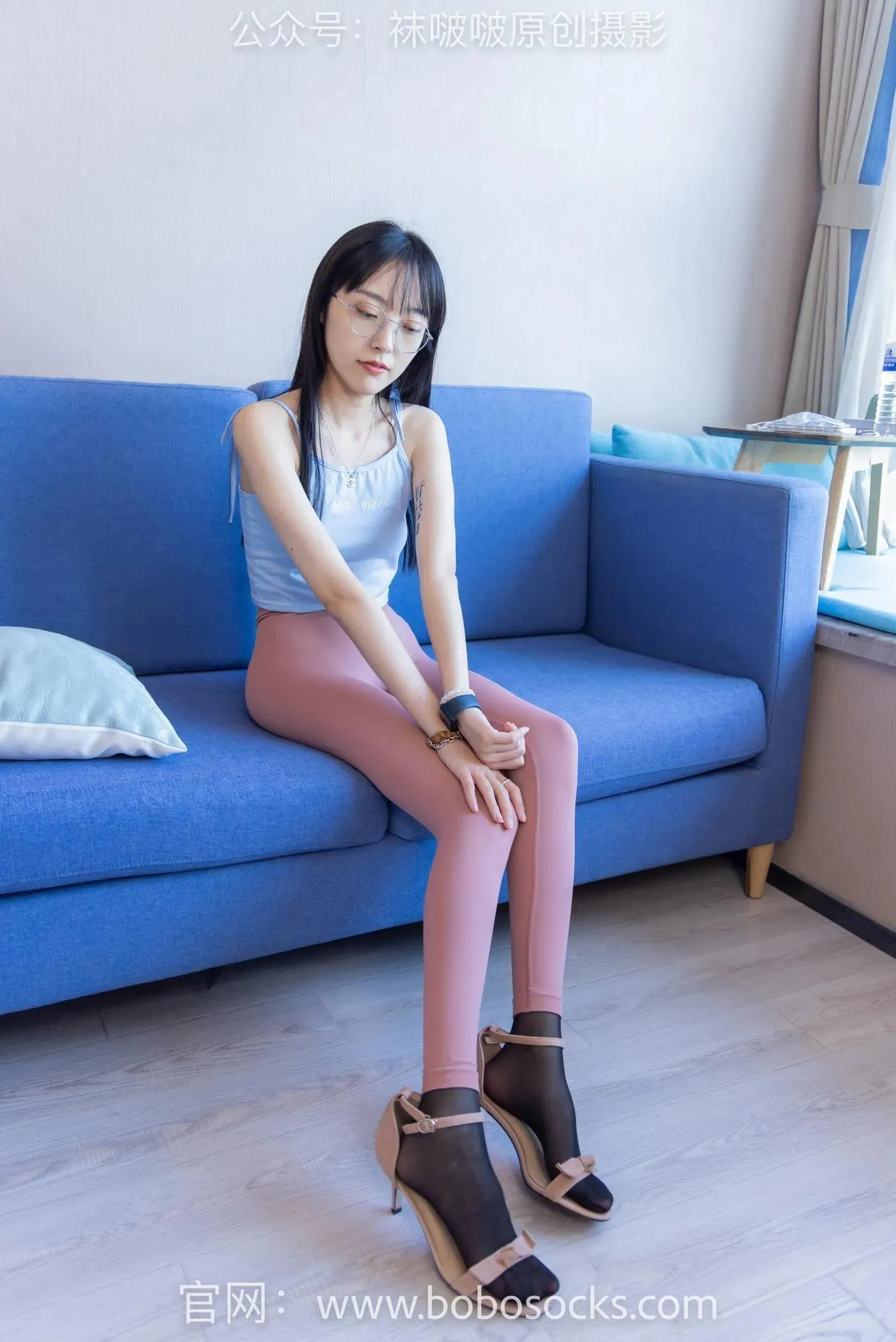 [BoBoSocks袜啵啵]NO.140 稚予-高跟鞋、瑜伽裤裤里丝、肉丝、黑丝 [139P]插图8